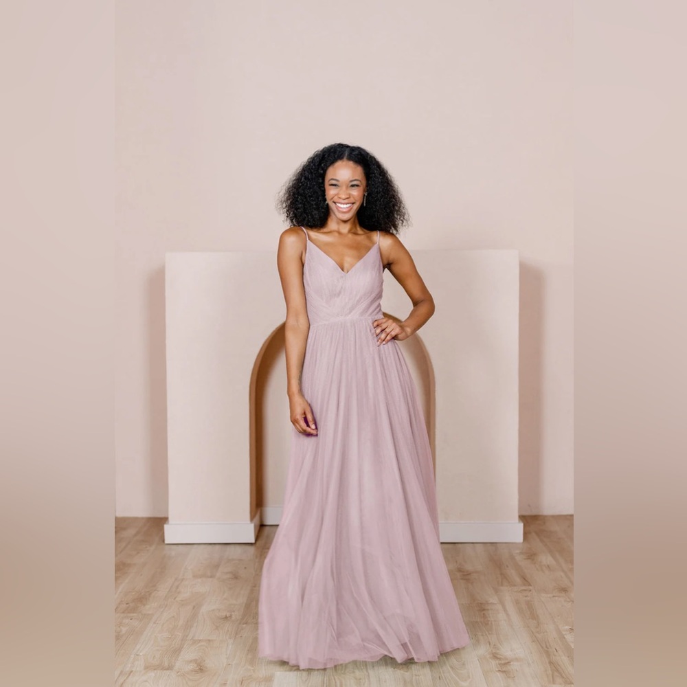Revelry Penelope Tulle Dress in dusty quartz